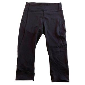 Size 8 lulu crops in great condition!